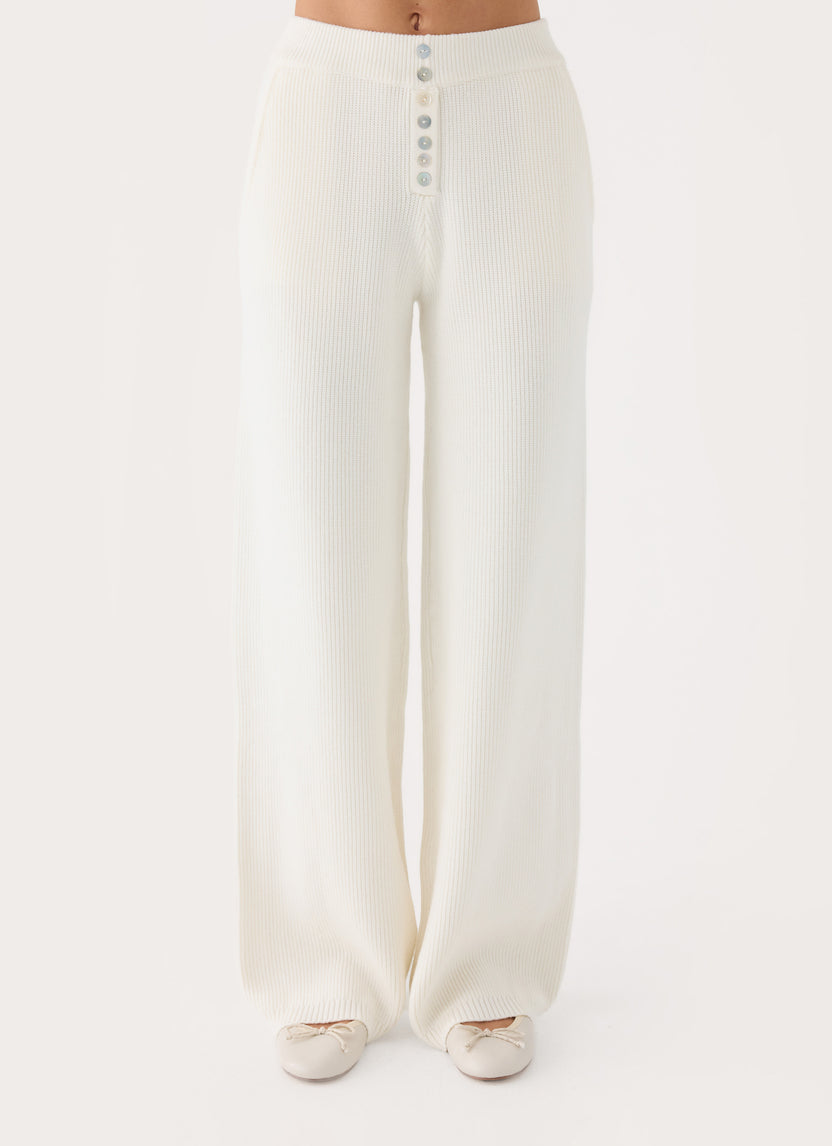 Cauaria Button Low Rise Knit Pants