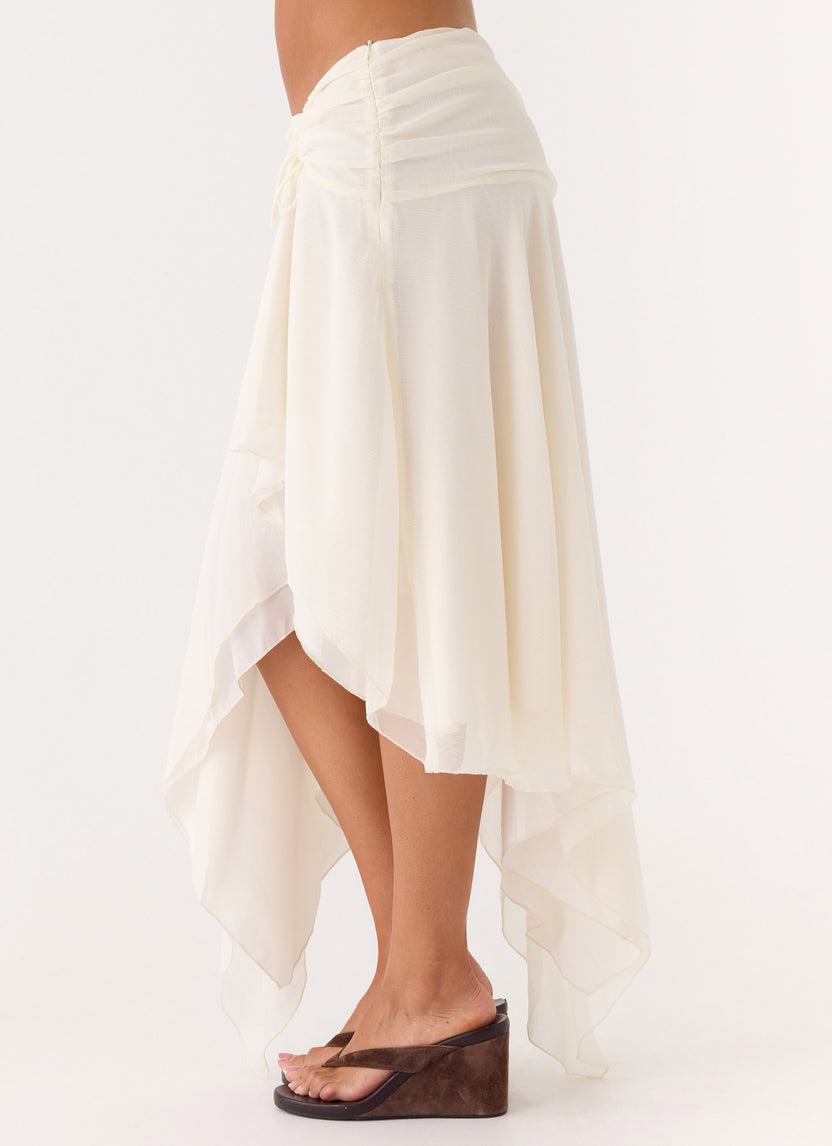 Abeda Asymmetrical Midi Skir