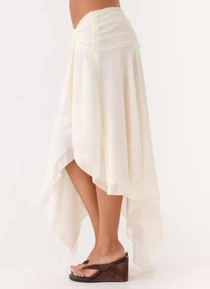 Abeda Asymmetrical Midi Skir