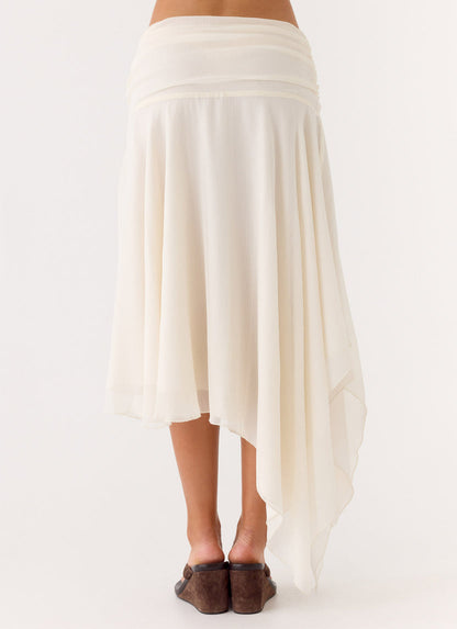 Abeda Asymmetrical Midi Skir