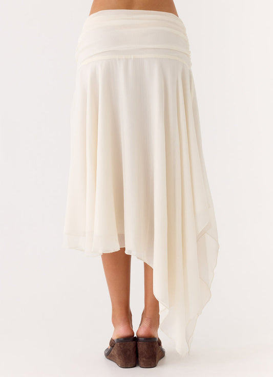 Abeda Asymmetrical Midi Skir