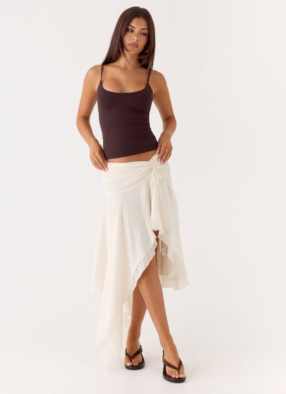 Abeda Asymmetrical Midi Skir