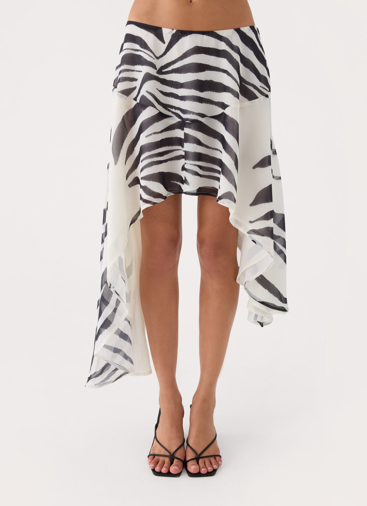 Amalina Asymmetric Midi Skirt