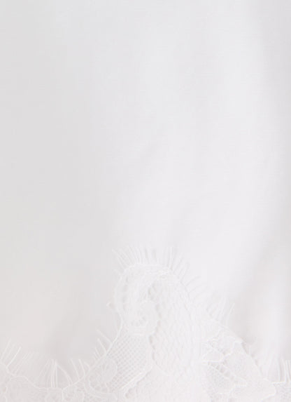 Argelia Lace Trim Midi Skirt