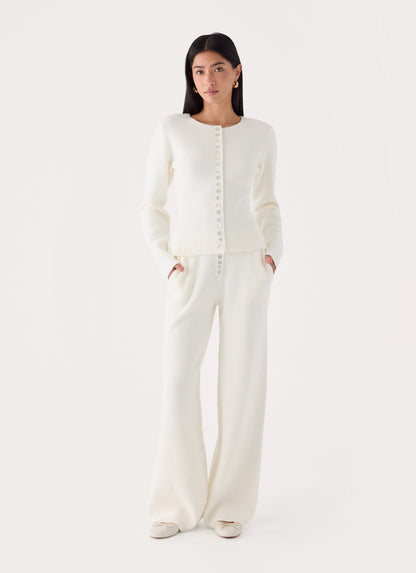 Cauaria Button Low Rise Knit Pants