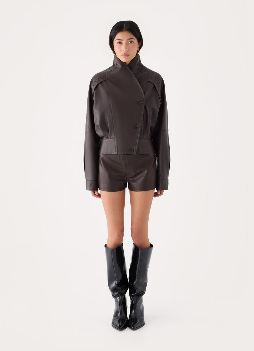 Deliana Oversized PU Jacket