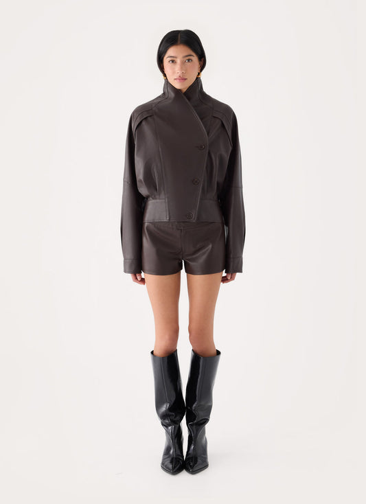 Deliana Oversized PU Jacket