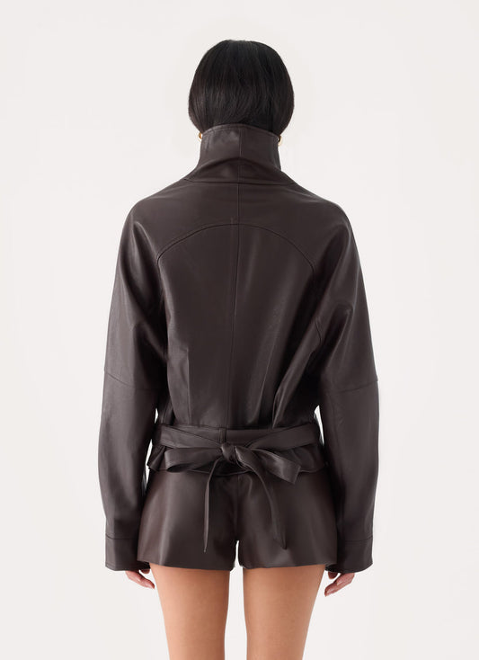 Deliana Oversized PU Jacket