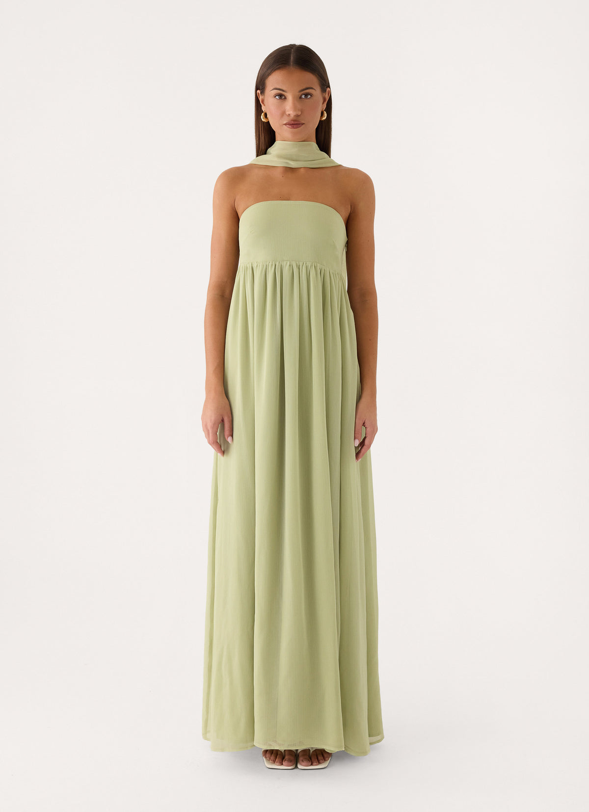 Elarose Scarf Maxi Dress