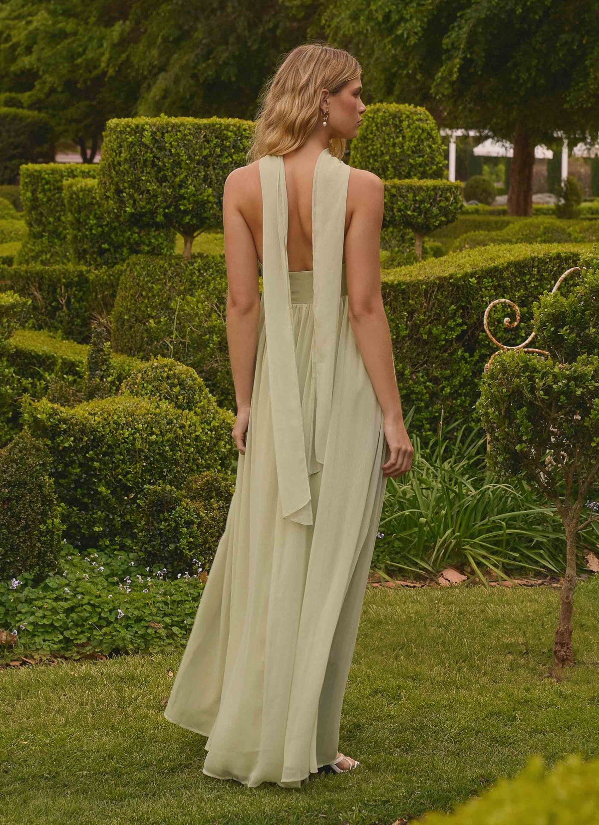 Elarose Scarf Maxi Dress