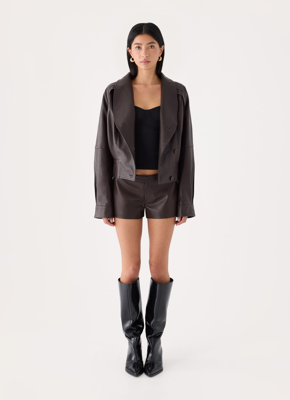 Nirado PU Mini Shorts