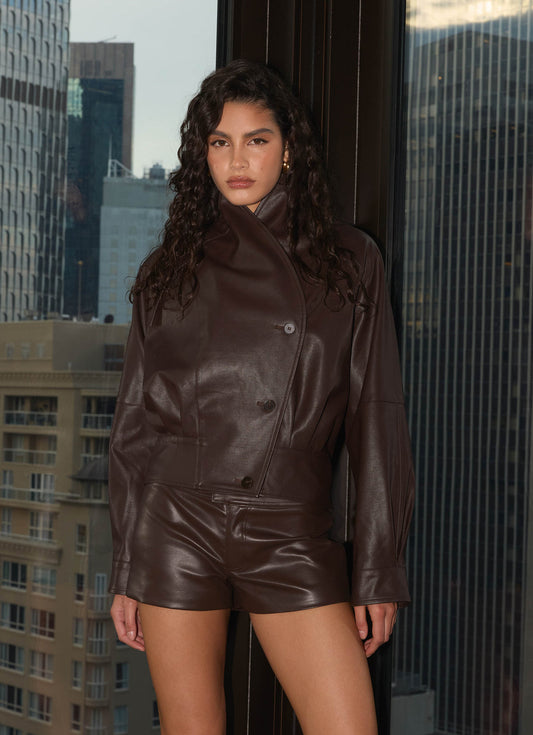 Nirado PU Mini Shorts